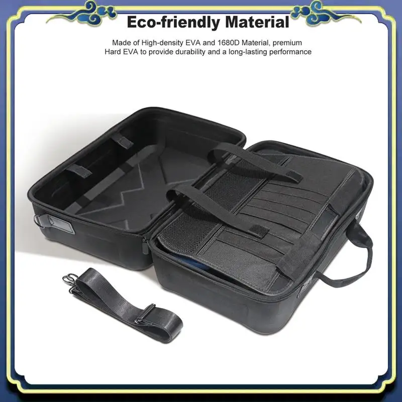 

Portable Hard EVA Carrying Case Travel Controller Storage Bag With Shoulder Strap For PS5 Slim, Easy To Use Durable
