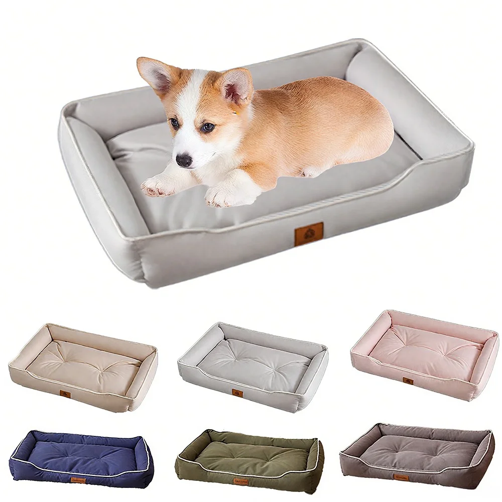 

Waterproof Dog Bed for Large Dogs Mattress Bite-resistant Cat Beds Soft Thickened Pet Mats Sofa Puppy Urine-proof Pet House 강아지