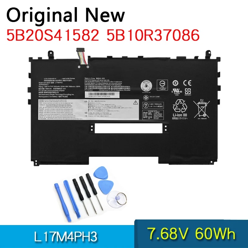 Новый оригинальный аккумулятор L17M4PH3 5B20S41582 5B10R37086 для Lenovo IYogo C630 C630-13Q50 7,68 в 60 Вт/ч