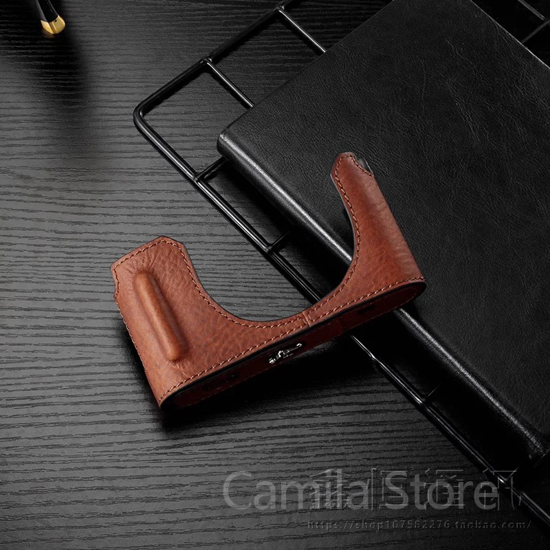 handwork Photo Camera Genuine leather cowhide Bag Body BOX Case For LEICA dlux8 D-LUX8 Protective hand shank cover sleeve base