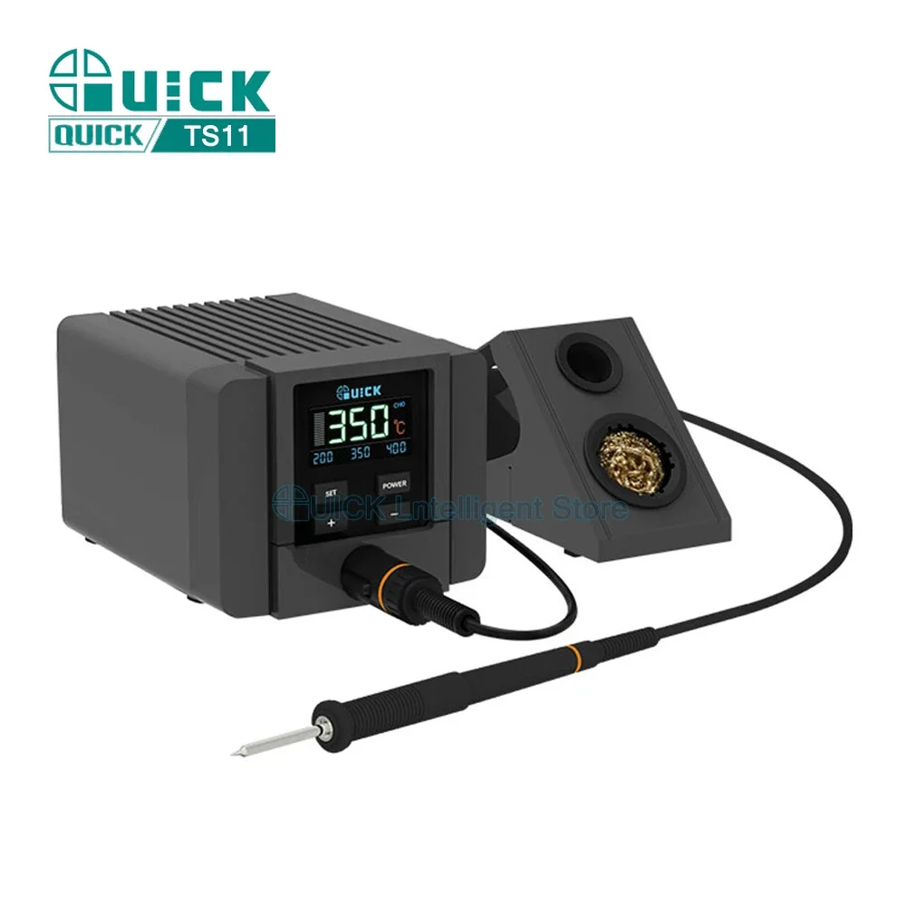 Soldering Station QUICK TS11 Electric Soldering Irons 90W LCD Digital Display Intelligent Precision Lead Desoldering