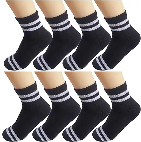 

Oohmy Boys Girls Athletic Ankle Socks Terry-loop Cushion Warm Autumn Winter Combed Cotton Socks Shoe children stocking