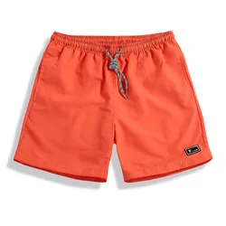 Short de natação leve masculino, prancheta seca rápida, moletom esportivo casual, cordão respirável, shorts de praia e surf, calção de banho