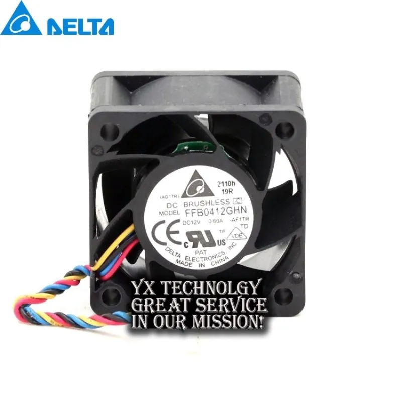 

New FFB0412GHN 4028 4CM 40mm 12V 0.6A PWM cooling fan of wind capacity for Delta 40*40*28mm