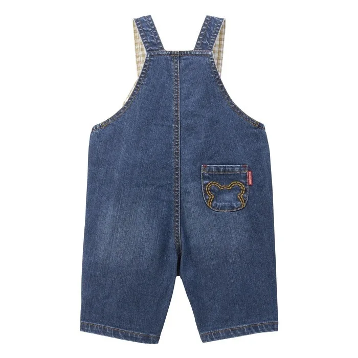 Japanese  Boys Denim Overalls Kids Pants  Boy Jeans Cartoon Bear Casual Pant Korean Autumn Baby Girl Clothes Girls Dress