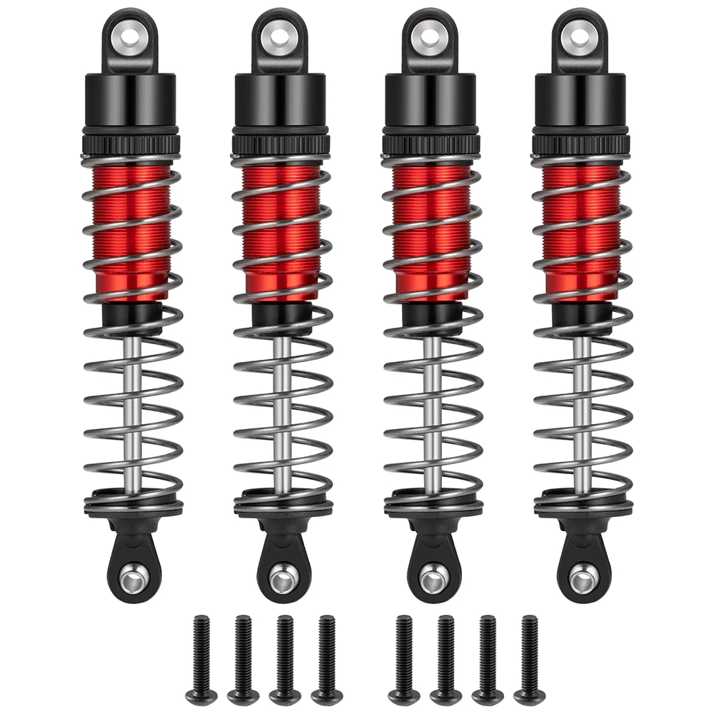 AXSPEED 4Pcs Metal Shock Absorber Oil Damper 70/80/90mm for 1/10 RC Crawler Car Axial SCX10 Wraith D90 TRX4 TRX6 Upgrade Parts