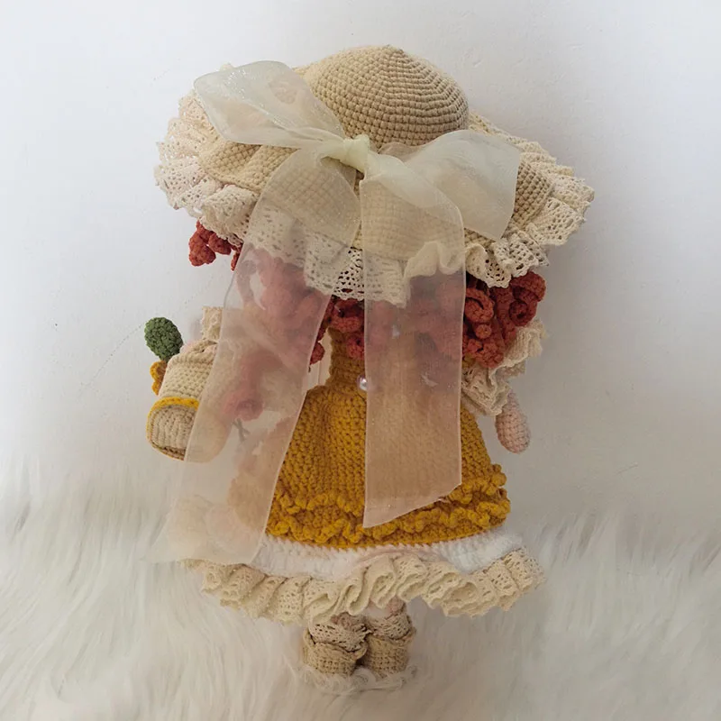 دمى الكروشيه أنيمي دمية إيما دمية هدايا عيد الميلاد المنزل ديكو Finshed الدمى الشكل هدية