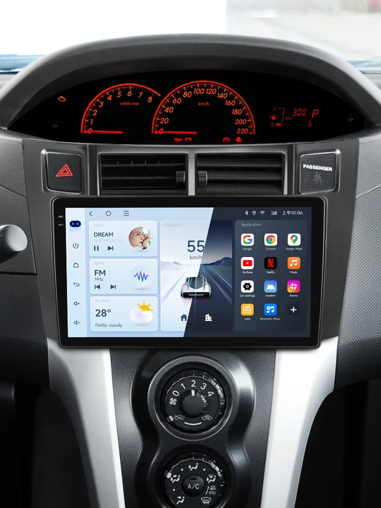 JIUYIN Android 15 Autoradio Multimedia Speler Voor Toyota Yaris 2005-2012 4G GPS WIFI 2 din navigatie Stereo Head Unit Carplay - afbeelding 2