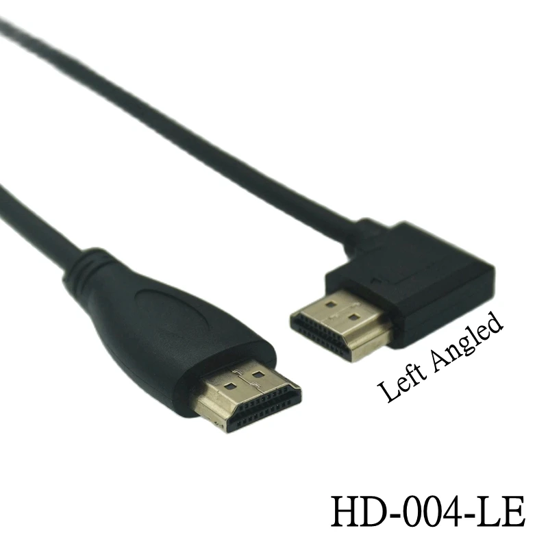 Krótki lewego prawego 90 stopni aż kąt nachylenia kabla kompatybilnego z HDMI podwójny przewód HDTV z męskiego na męskie M/M przewód HD 15CM 0.5m