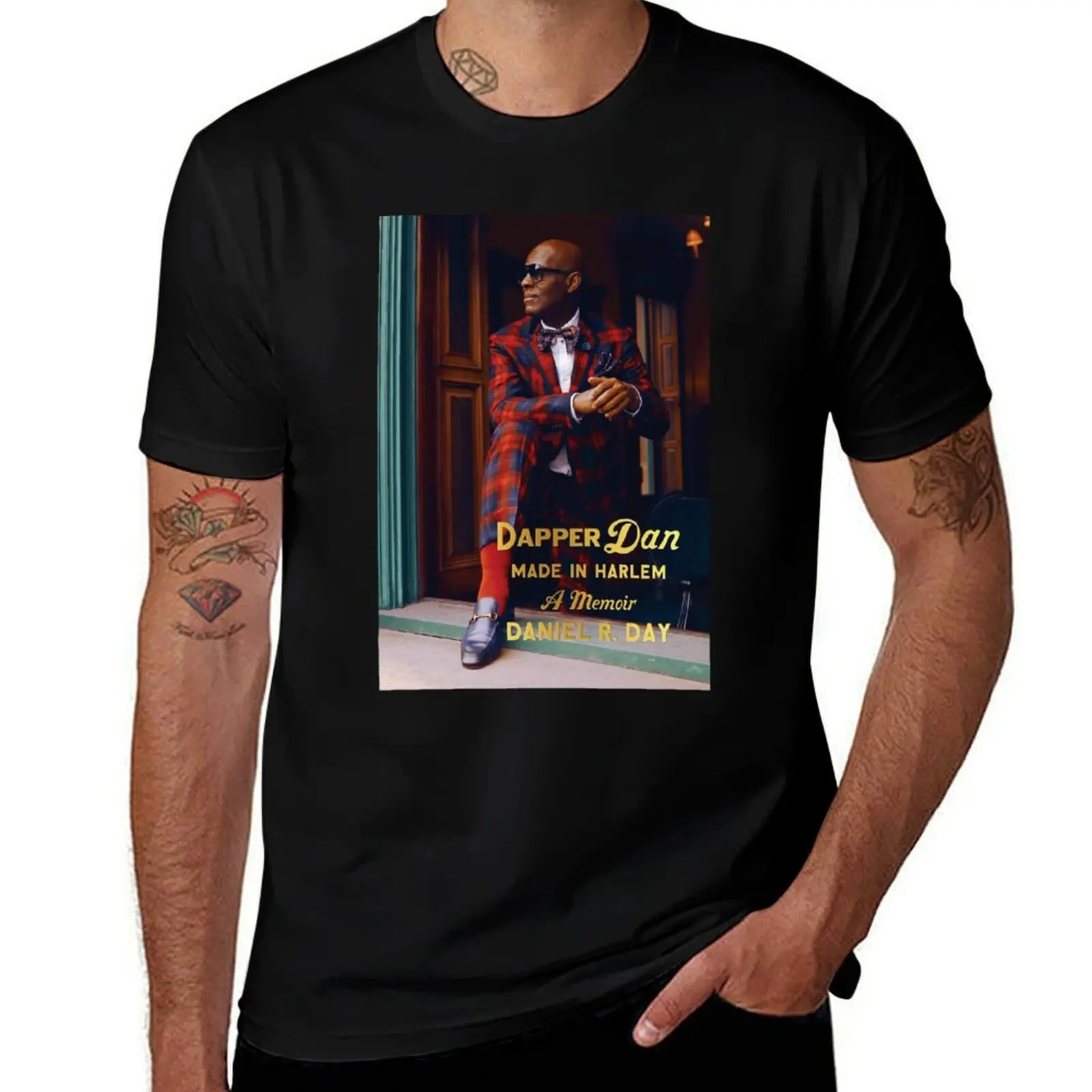 Dapper-Dan-Made-in-Harlem T-Shirt Daily Wear Plain Short Sleeve Shirt T-Shirt