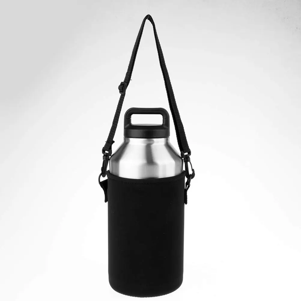 

Strap Cup Cover Water Bottle Cozy Sleeve Neoprene Holder with Sleeves Straps Bag Carrying Carrier Drinks