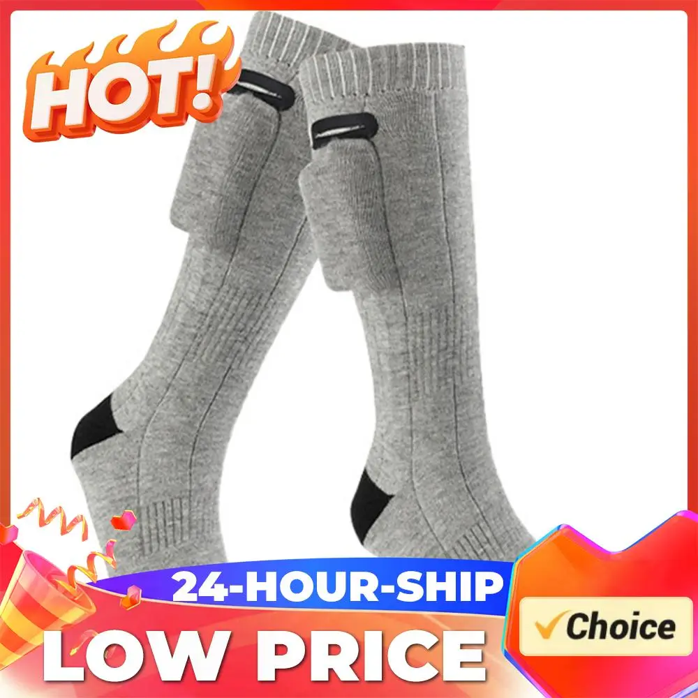 

Electric Heated Socks 3 Modes Outdoor Skiing Foot Warmer Washable Heating Socks for Men and Women