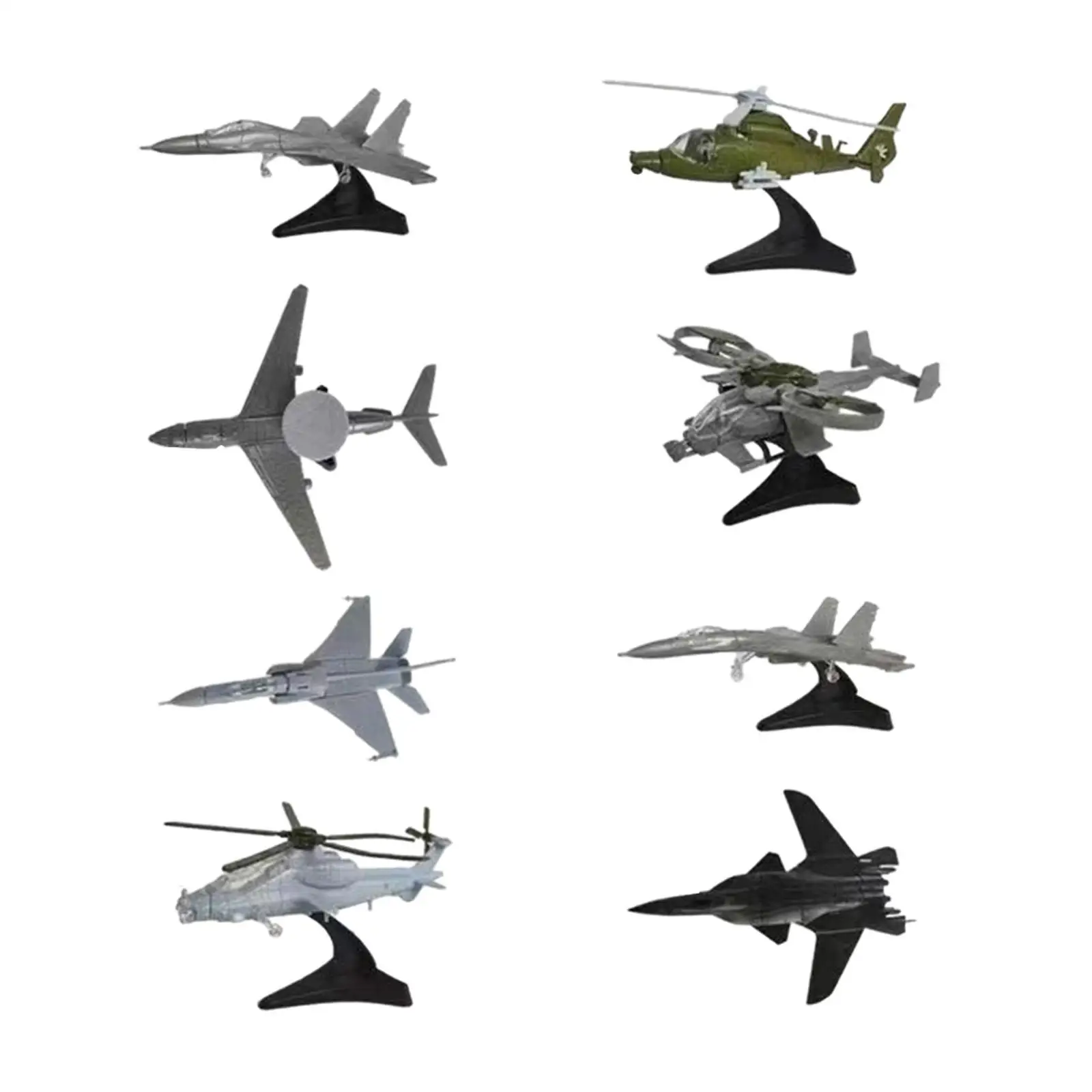 

8Pcs DIY Airplane Aircraft Model Toy High Simulation Multifunctional for Children Professional Plane Collection Assembly Model