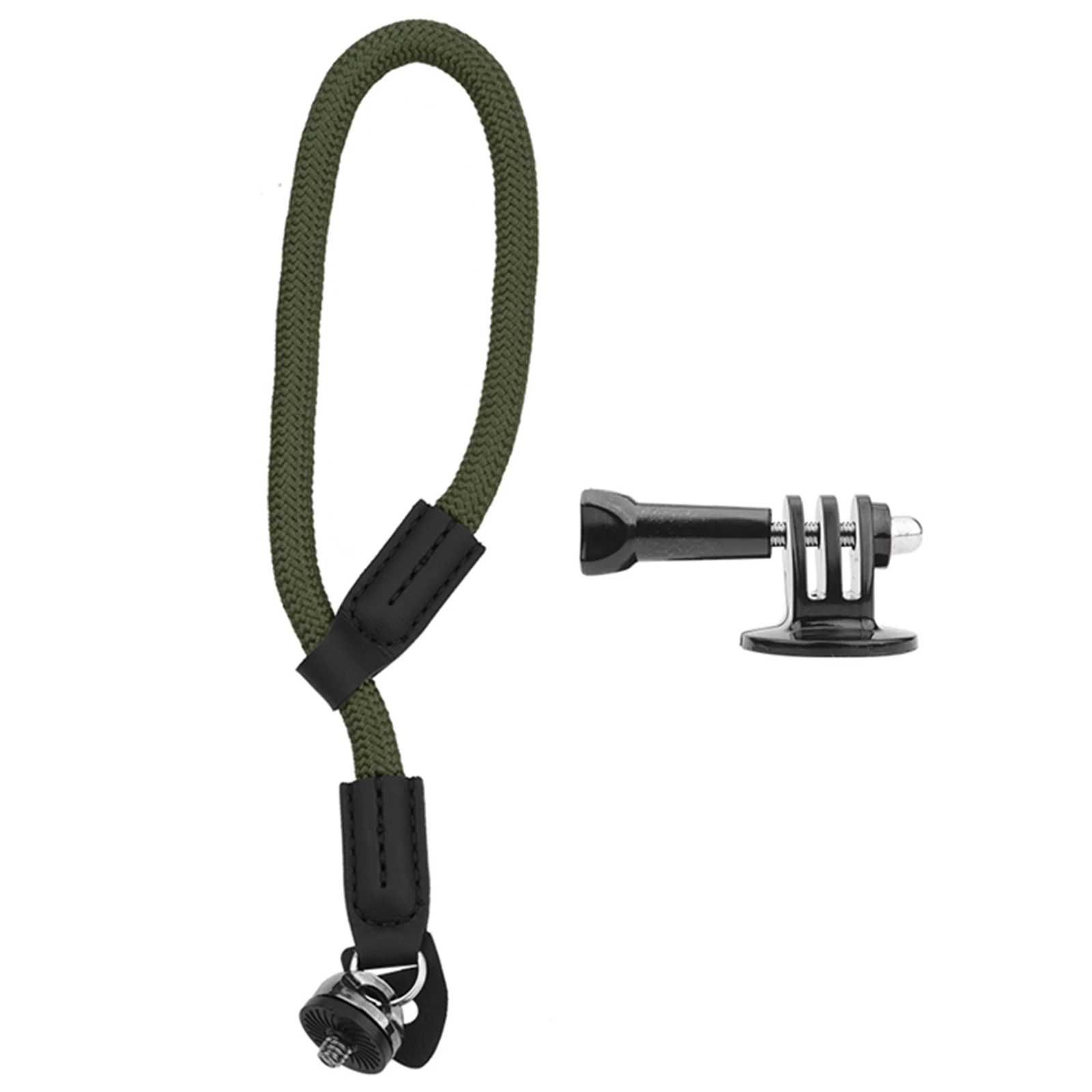 Gosear-gopro hero 9アクションカメラ用の調整可能なナイロンハンドストラップ,1/4インチネジ付きリストバンドアダプター