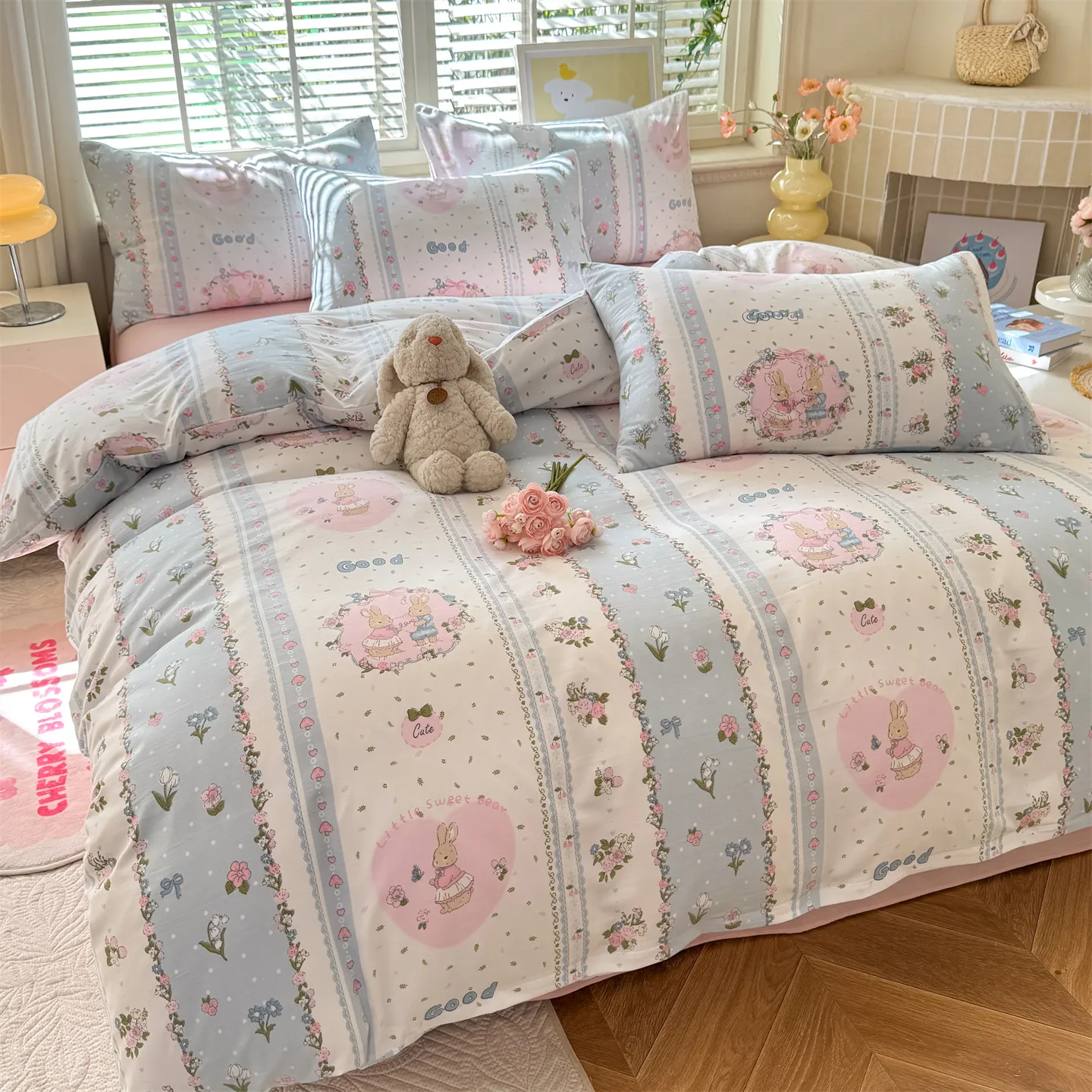 Skin-friendly Quilts Cover Single/Double/Queen/King Size Duvet Covers Home Comforter Cover Print Bedding (Pillowcase Need Order)