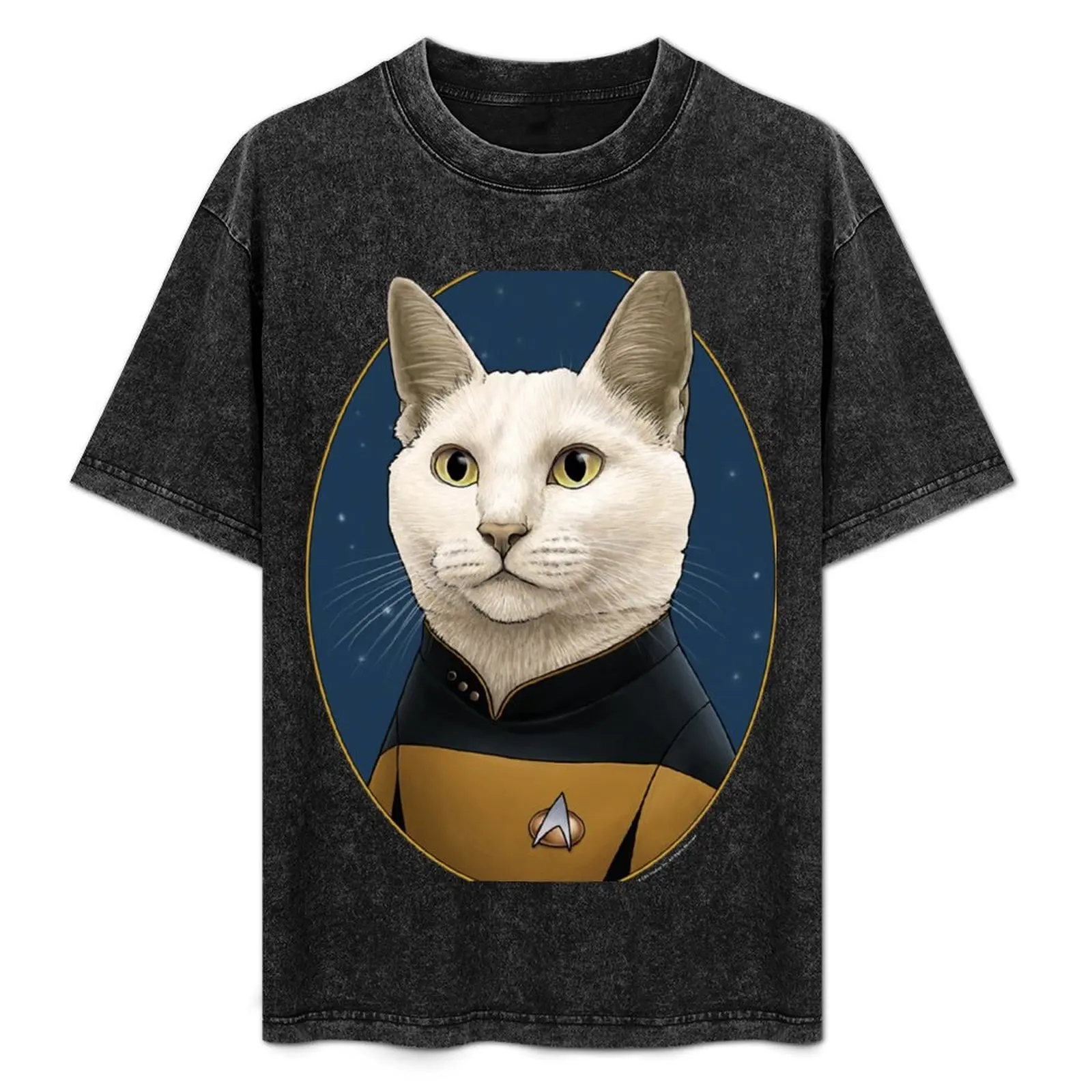 Star Trek Data Cat Formation T-Shirt anime tshirt vintage anime shirt men clothings