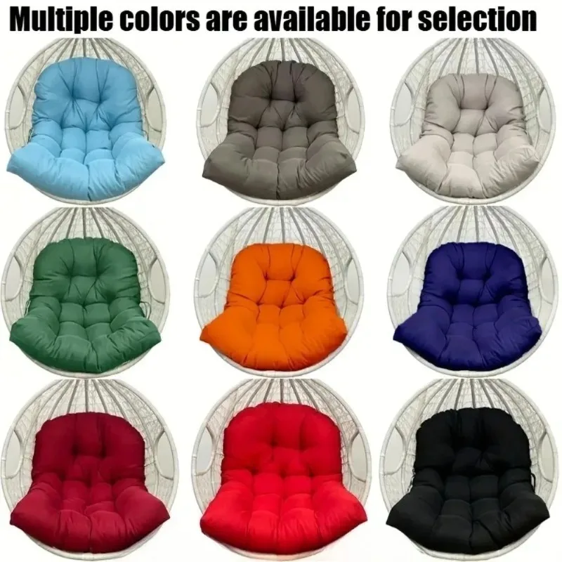 2026 Outdoor Rocking Chair Cushion Single Double Hanging Chair Cushion Swing Chair Cushion Back Enlarged and Thickened
