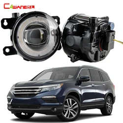 2 X 30W Car LED Fog Light DRL Angel Eye Daytime Running Lamp For Honda Pilot 2012 2013 2014 2015 2016 2017 2018 2019 2020 2021