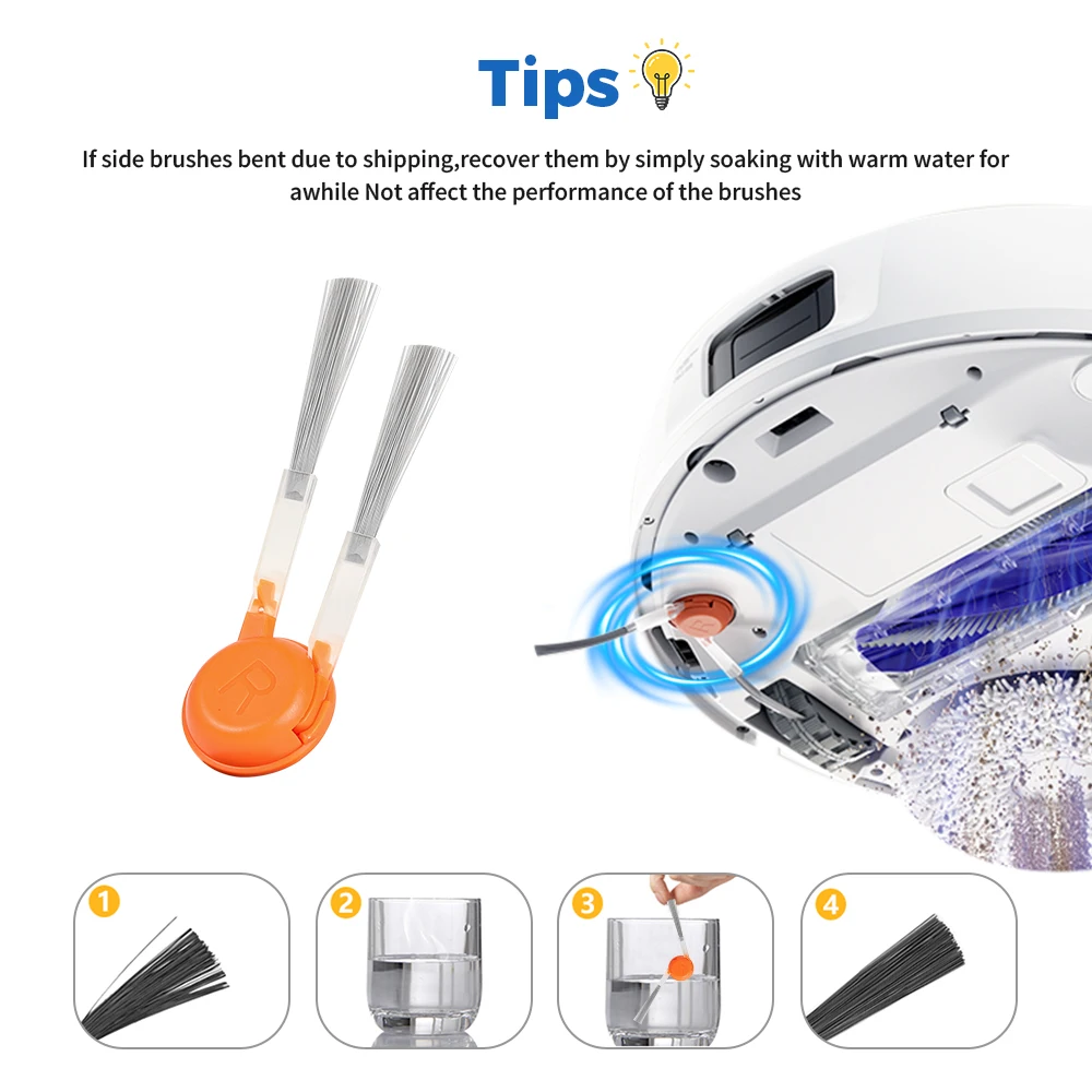 Запасные части для боковой щетки для Narwal J5 J5X YJCC020, детали пылесоса для бытовой уборки, аксессуары для подметального робота