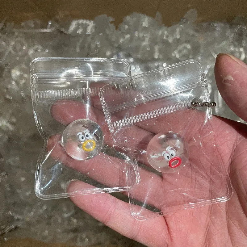 Transparent Expression Small Nose Squishy Toy Noisy Ball Mini High Appearance Muddy Texture Stress Relieving Venting Cartoon Boy