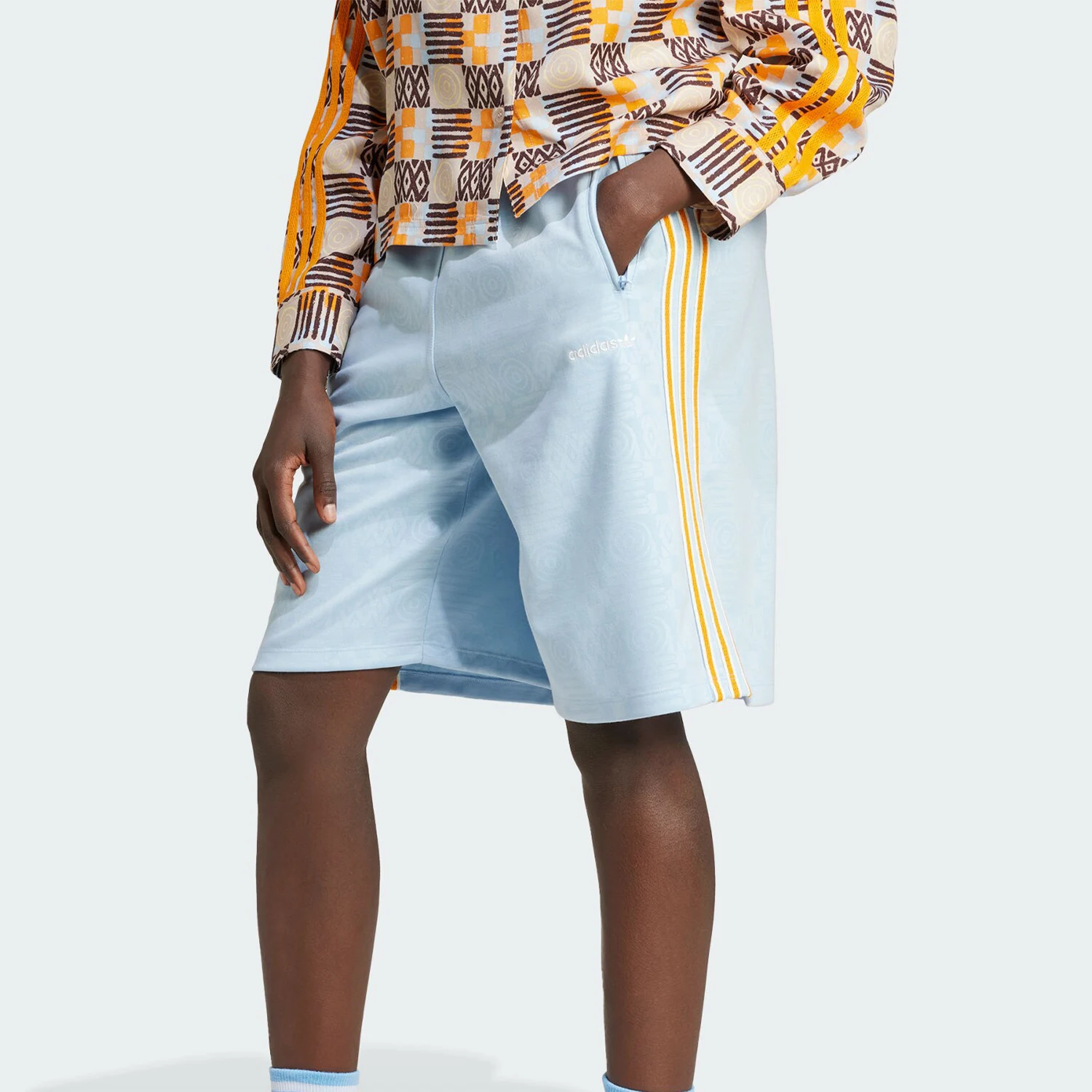 

Adidas Official Authentic Three Stripes Women's Classic Knit Casual Sports Shorts JC6143