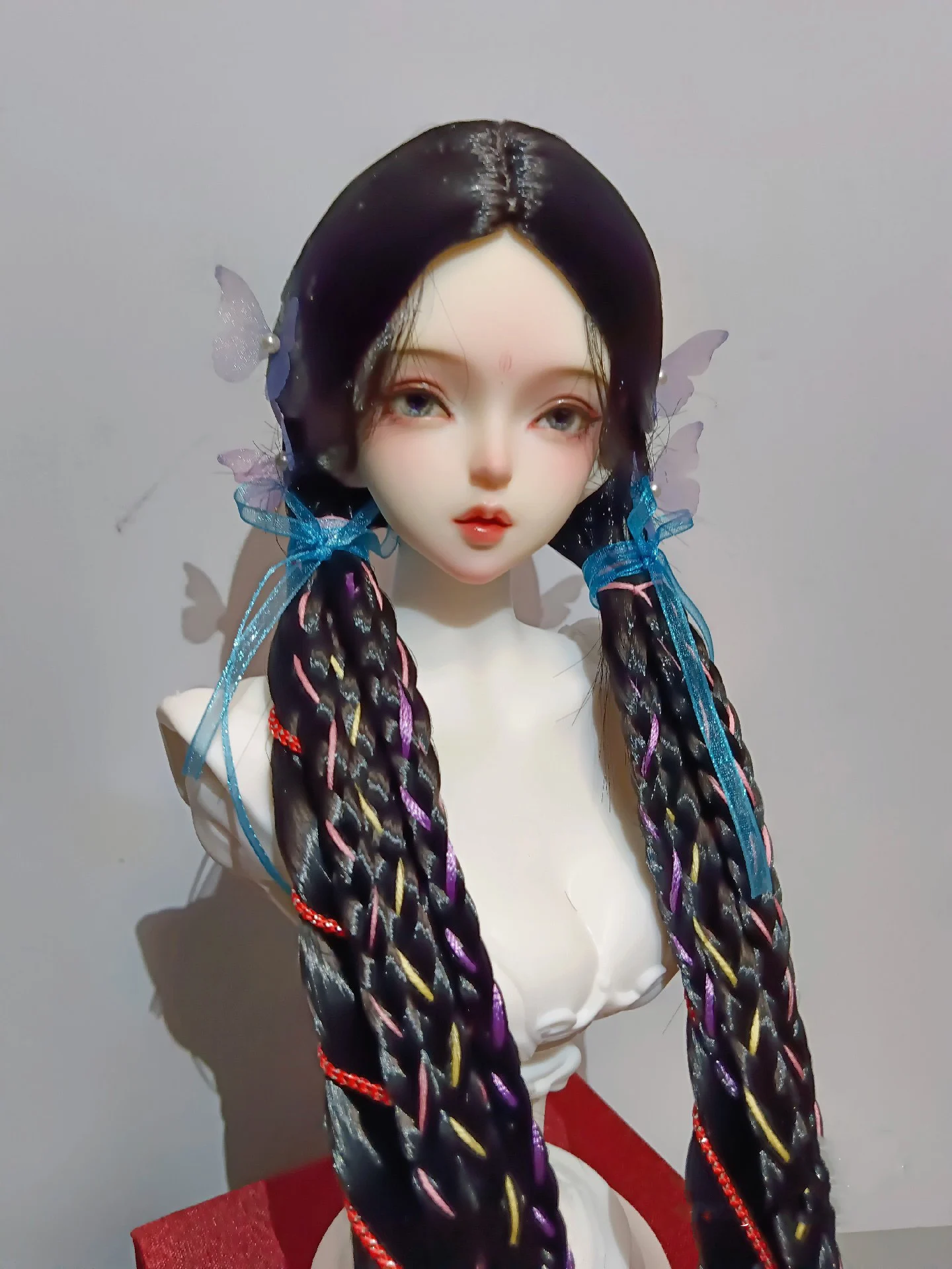 1/6 1/4 1/3 BJD Doll Wigs Ancient Costume Hanfu Vintage Long Braid Hair Fairy Wig For YOSD MSD SD13 SSDF Uncle Accessories A1993