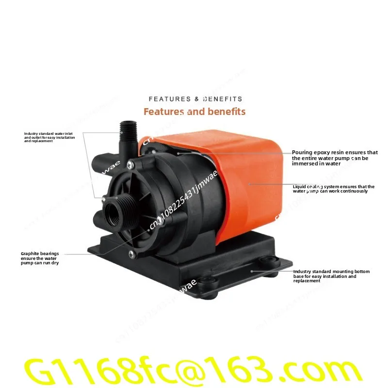 Long Life Brushless Cooling Circulating Pump Race AC Magnetic Yacht Marine Air Conditioning Pump