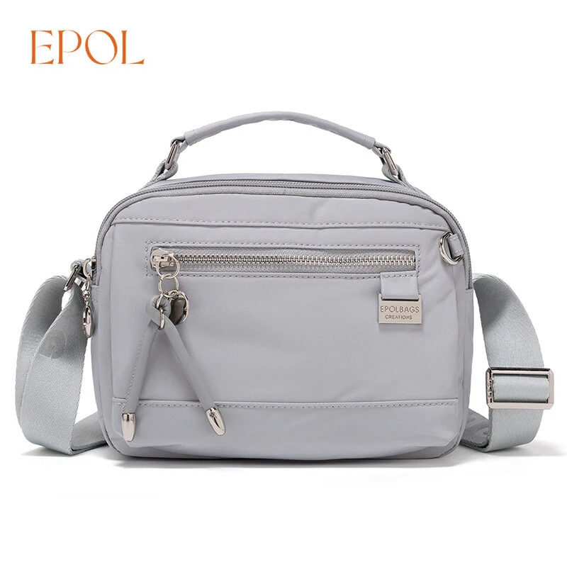 

EPOL Crossbody Bag for Women Trend 2026 Waterproof Fashion Casual Shoulder Bag Multi-pocket Nylon Small Square Handbags 6114-04