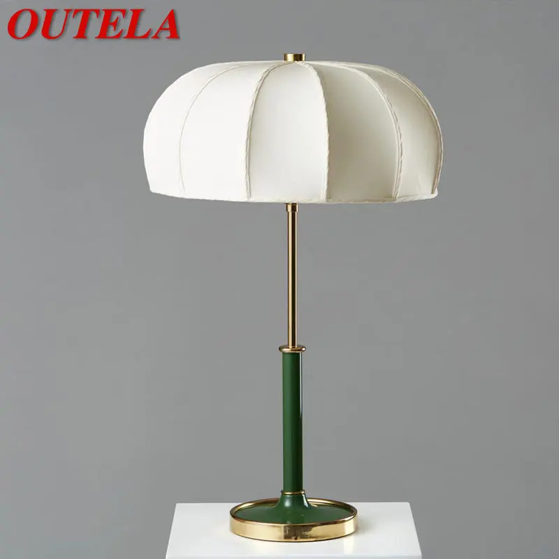 

OUTELA Contemporary Table Desk Lamp LED Creative Fashion Umbrella Type Light for Home Living Room Bedroom Bedside Decor