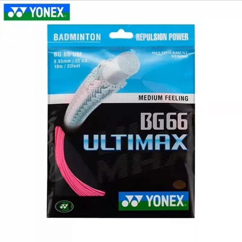 YONEX Badminton String BG66 Ultimax (0.65mm) Endurance Training Badminton Racket Strap String