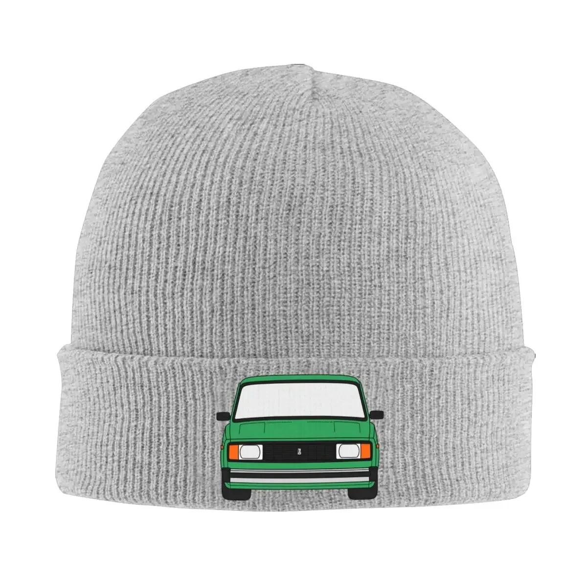 Lada VAZ 2104 2105 2107 Nova Riva Green Color Warm Knitted Cap Hip Hop Bonnet Hat Autumn Winter Outdoor Beanies Hats for Adult