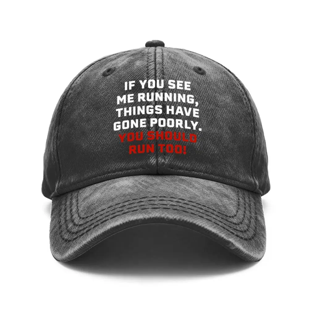 1 Fun Baseball Cap, Unisex Style - Vintage Washed Adjustable Cap with the Phrase 