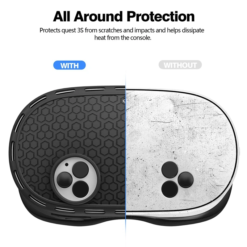 Protective Cover Controller Grips VR Shell Cover VR Silicone Case Face Cover Lens Cover for 3S Accessories A-A23U