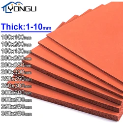 Red Silicone Foam Mat Laminating Machine Soft Sponge Foam Pressing Board high temperature resistant Pads
