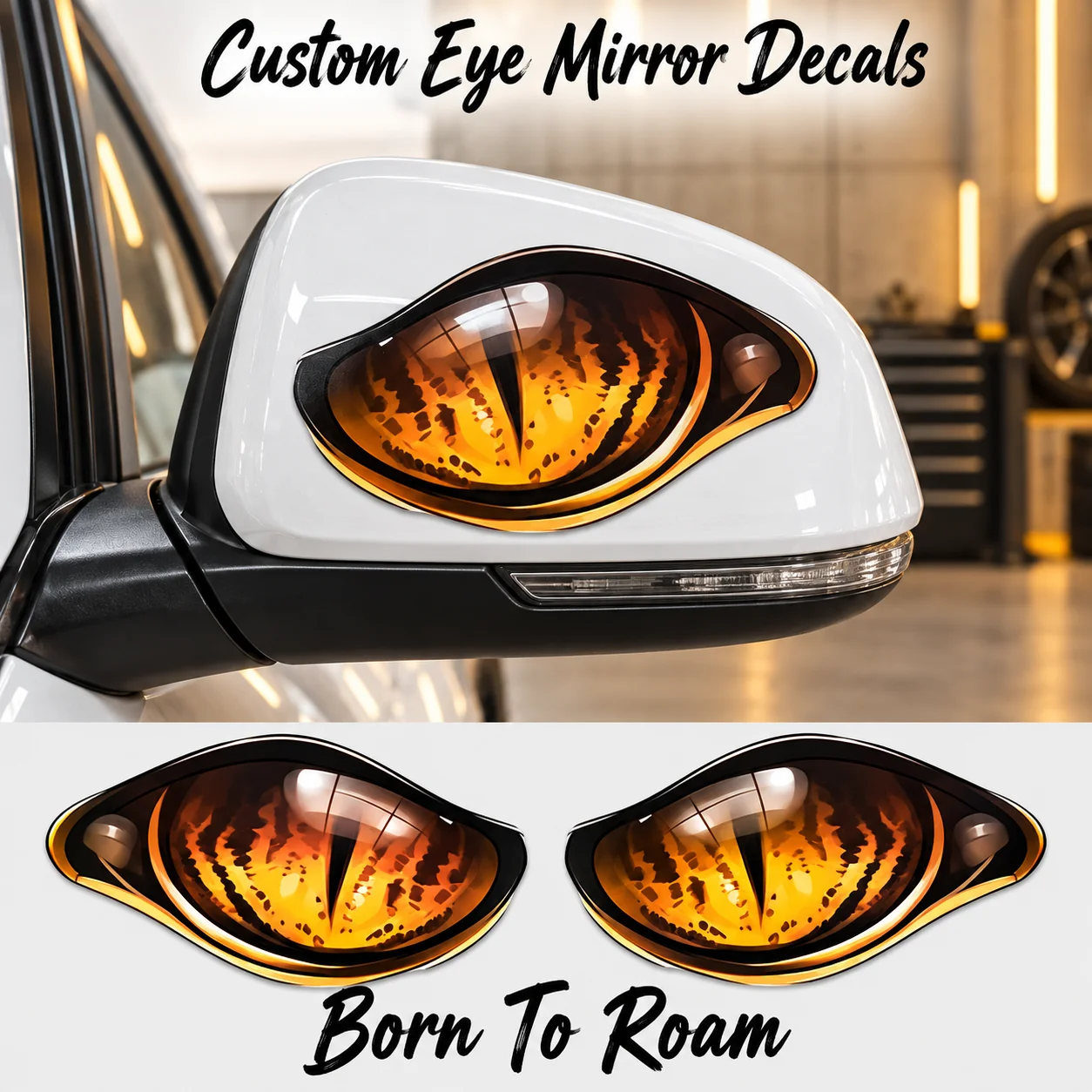 Car Mirror - Pegatinas personalizadas para espejos de coche,