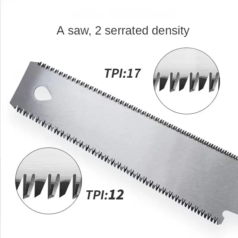 310MM Double Edged Japanese Pull Saw Steel Flexible Blade Hand Saw for Woodworking Cutting Saw