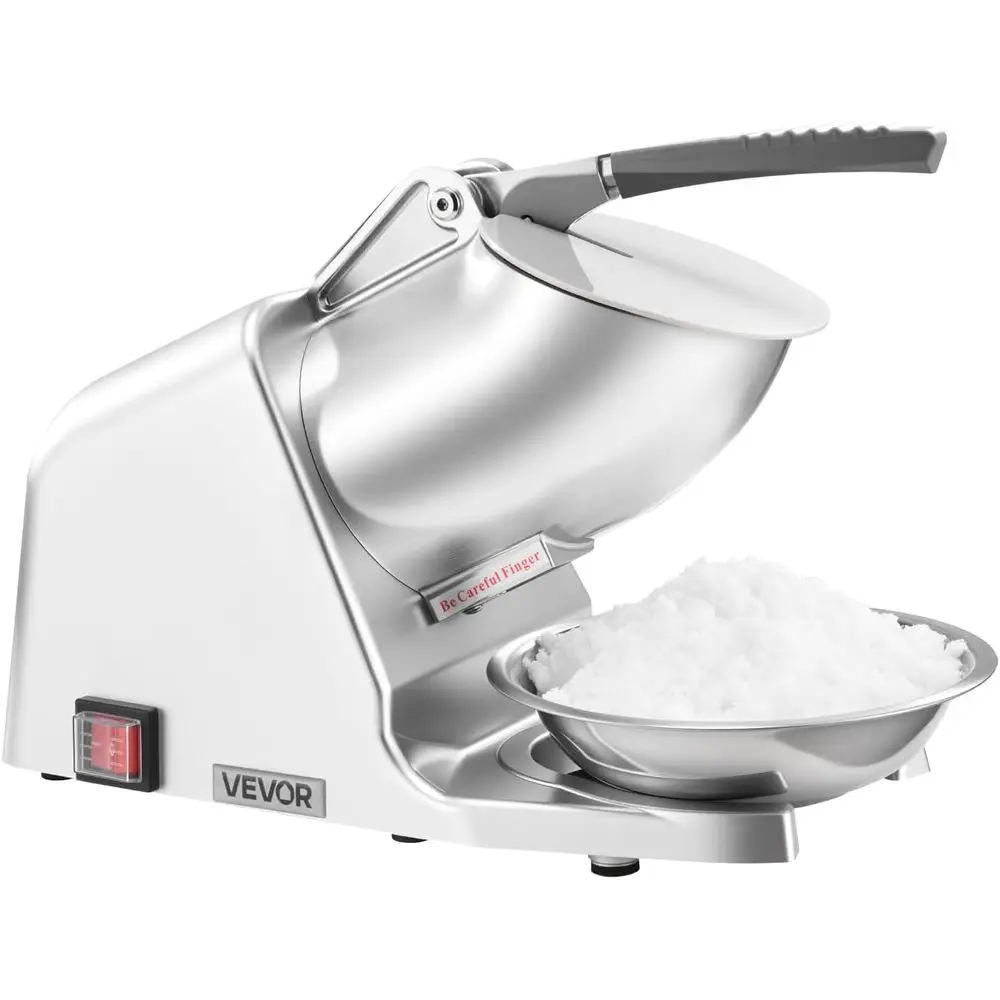 

Ice Crusher hine, 286lbs Per Hour Electric 4 Blades Cone Maker, StainlSteel Shaved Ice hine with Bowl and Cover, 300W 2000RPM Ic