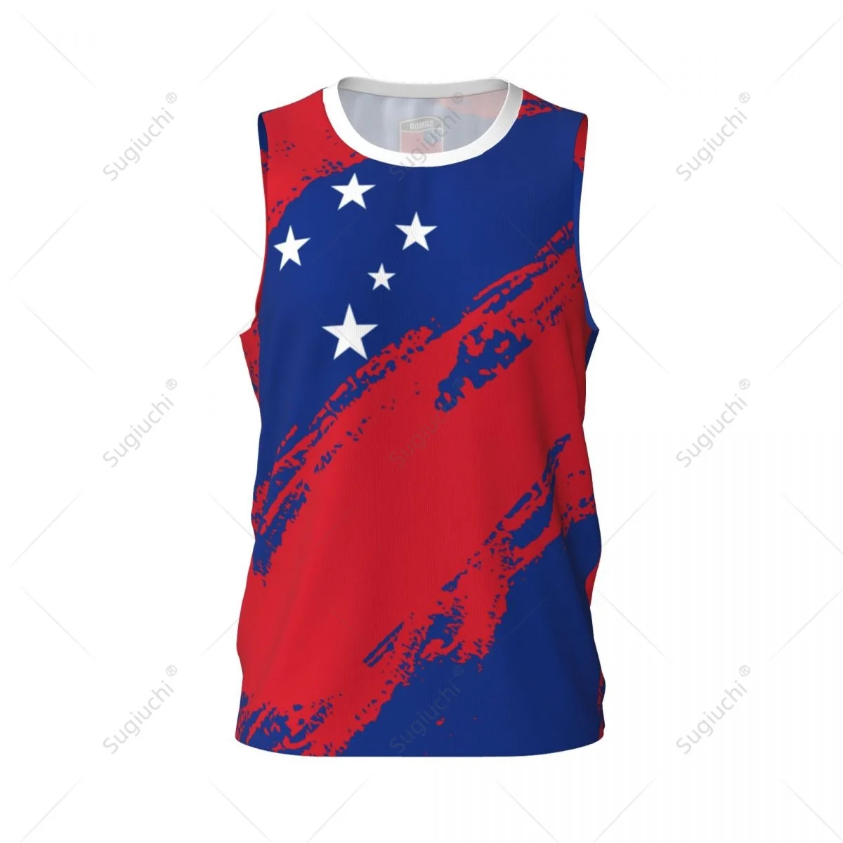 Men Basketball Sports Samoa Flag Running Fitness Multifunction Jersey Sleeveless shirt Custom Name Nunber Exclusive
