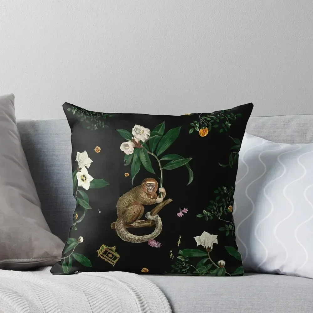 

Monkey World: Amber-Ella Throw Pillow Anime Rectangular Cushion Cover Cushion Cover For Sofa Custom Cushion pillow