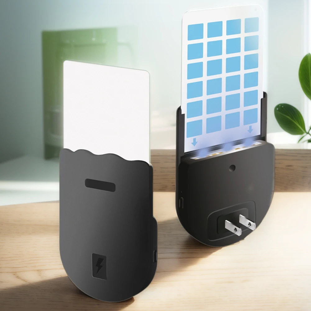 Indoor Fly Trap with Light +5 Glue Cards Plug-in Bug Light Catcher Stepless Dimming for Gnats Mosquitoes Flies Moths House Flies