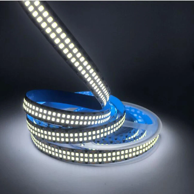 5m Super Bright 12V 24V Double Row LED Strip 35w/m 624 LEDS/m 480 LEDs/m 240leds 3000k 4000k 6000k Flexible LED Tape IP67 IP30