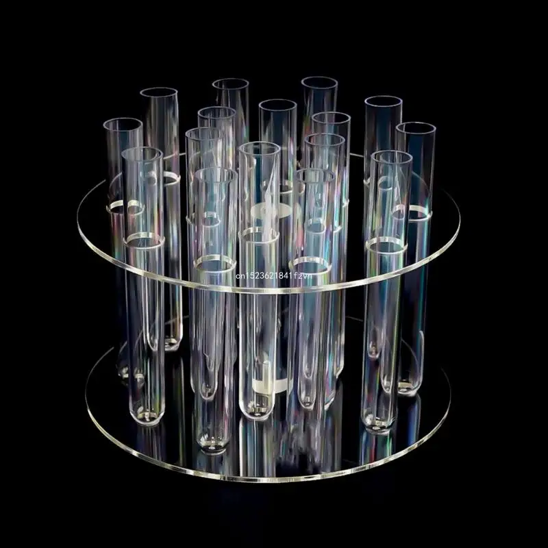 

1Set Round Flower Vase Acrylic Plant Organization Holder Household Dropship