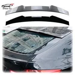 2008 To 2014 For BMW X6 E71 Blade Model M Sport Rear Roof Window Trunk Spoiler Lip Wing By ABS Body Kit Gloss Black Carbon Fiber