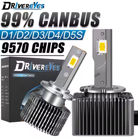 D1S LED Headlight 1:1 HID D3S D2S D4S D5S D8S 55W D1R D2R D3R D4R Two-sided 30PC CSP Chip 6000K 4300K 8000K Plug&amp;Play Led 12V24V