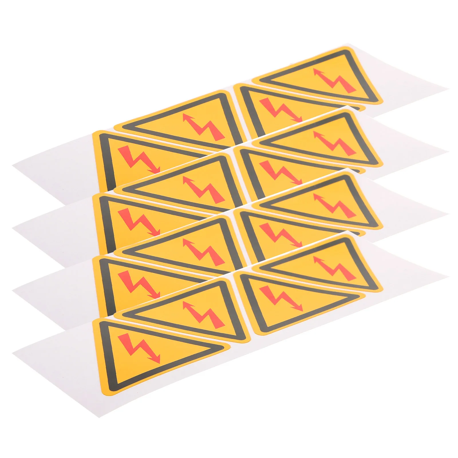 Adesivo de aviso de perigo elétrico, 4 unidades, etiqueta de segurança de alta tensão para sinais de perigo, decalques de prevenção de choque elétrico