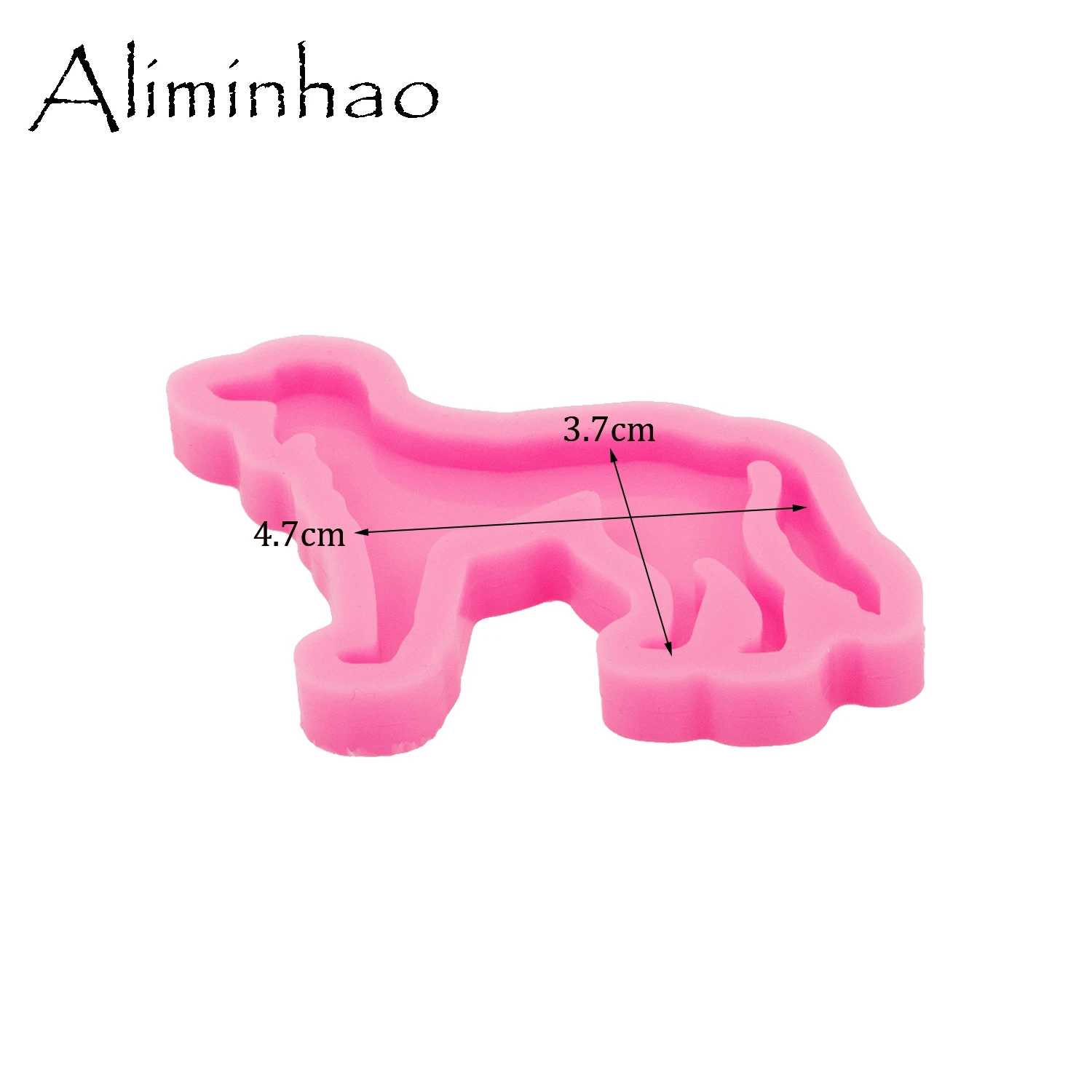 DY1522 Shiny Podenco/Saluki Dogs Silicone Resin Crafting Charms Epoxy Molds, Fondant Chocolate Cake Molds