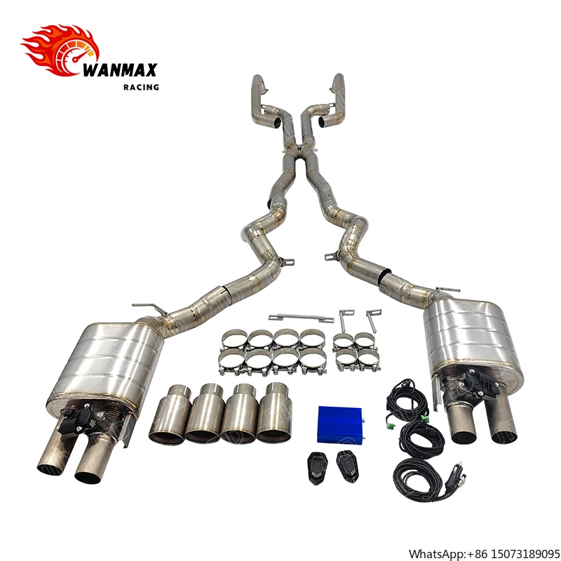 

Выхлопная система JTLD Performance Exhaust Valved Catback из титанового сплава с клапанами для BMW M5 F10 4.4T 2014 года