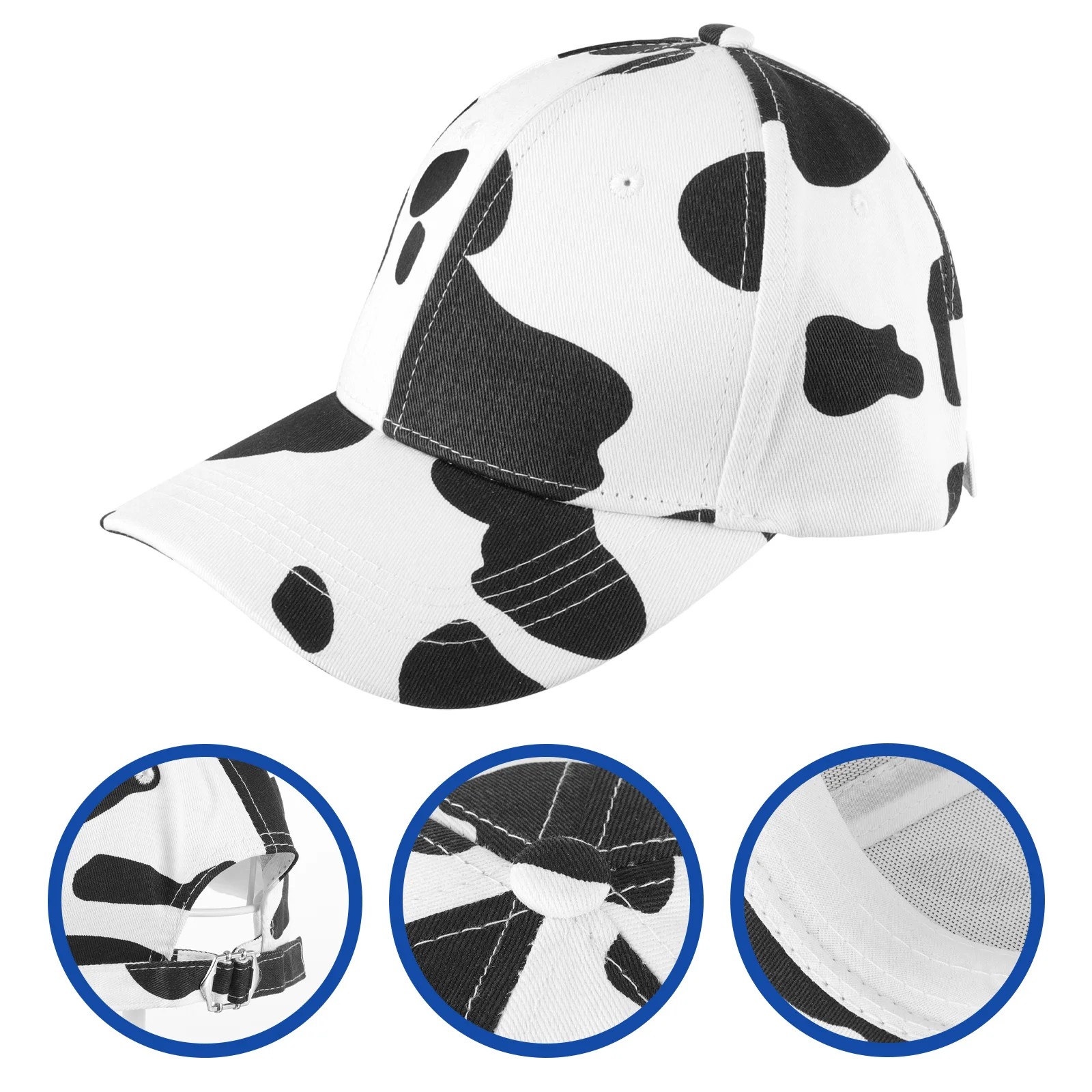 

All Match Peaked Cap Mens Baseball Cow Print Hat Dad for Women Cotton Man Printed Hats