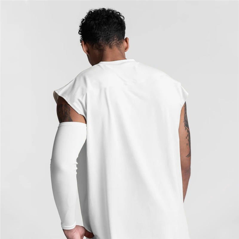 Mens Gym Sports Summer Letter Printed Mesh Bodybuilding Fitness Workout Muscleguys Fahion Casual Breathable O-neck Cool Tank Top image 2