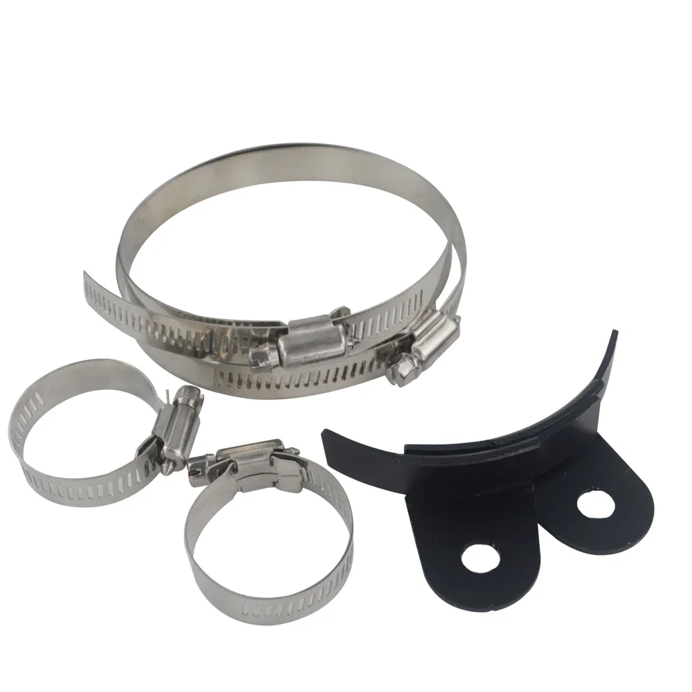 High Performance Silver JDM Aluminum Racing Power Steering Fluid Reservoir Tank Clamps